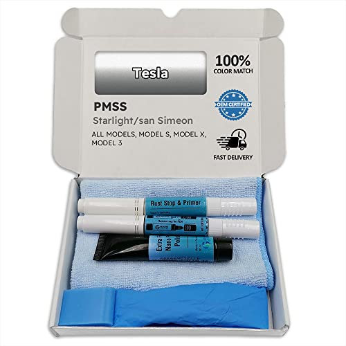 Genuine Colors Lackstift Starlight SAN Simeon Silver PMSS für Tesla Silber Model S X 3