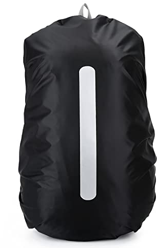 SHULLIN Regenschutz für Rucksäcke Schulranzen wasserdichte Regenhülle Schulranzen Reflektor Rucksack Cover regenüberzug Regenhülle Rucksack Rucksacküberzug Raincover für Wandern Radfahren(30-40L)