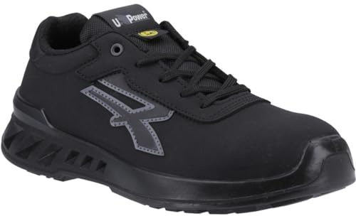 U Power RV20134 Red Leve Modelo Thomas Zapatos de Trabajo de Seguridad, ESD S3 Ci SRC, Negro, 44 Tamaño