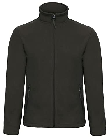 Niscioma Felpa Zip Intera Uomo - Maglia Tuta Felpata Invernale Maglie Senza Cappuccio Tinta Unita, Felpe da Lavoro Micropile Poliestere, Modello Basic Man