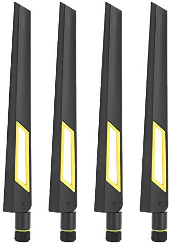 10dB Dual Band Router Antenna for RT AX88U AX6000, Stable Signal, Long Service Life, Compatible with RP SMA Wifi Network Card