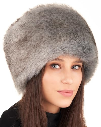 Futrzane Siberian Kosakenmütze - Pelzmütze Damen - Fell Pelz Russische Mütze