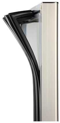 AWFOM Junta De Puerta De Congelador Universal Reemplazo De Sello De Goma Magnético De Puerta De Refrigerador,Negro