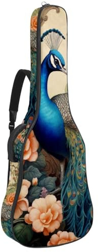 Gitarrentasche in voller Größe, wasserdichte Gitarren-Abdeckung, Tragetasche für akustische klassische E-Gitarren, Baseball-Muster, Mehrfarbig 04, 42.9x16.9x4.7 in, Lässiger Tagesrucksack