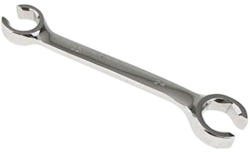 Chiave per tubi del freno, chiave metrica a doppia estremità per anello aperto difficile da raggiungere, spazio ristretto per riparazioni domestiche e automatiche (24 x 27 mm)