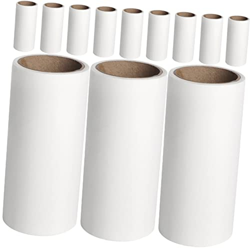 GRIRIW 12pcs Portable Pet Hair Roller Lint Remover Lint Roller Refills for Home Easy to Use Hair Brush
