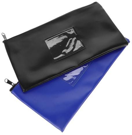 HOODANCOS Geldtaschen Mit Reißverschluss Aus Pu Kompakte Banktasche Für Bargeld Münzen Und Kosmetik Stylische Aufbewahrung Für Rechnungen Und Dokumente Für Unterwegs