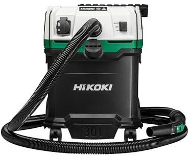 HIKOKI RP300YHWAZ - Aspirapolvere a umido e secco, multicolore, 1200 W, 30 litri