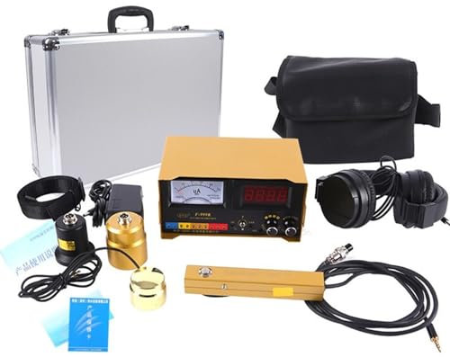 CFDZCP Detector Profesional De Fugas En Tuberías De Agua, Detector De Fugas De Agua Subterránea, Detección De Fugas En Interiores Y Exteriores con Auriculares, Profundidad De Detección De 3 Metros.
