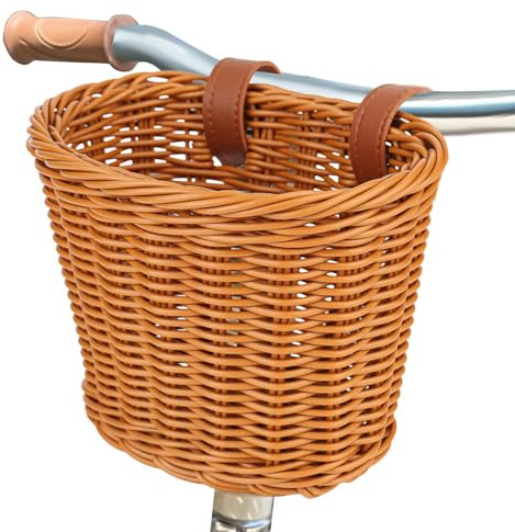 Nisone Cestino anteriore per bicicletta, in plastica, intrecciato, per la maggior parte delle biciclette