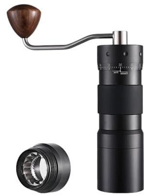 Molinillo de café manual, tamaño de molienda ajustable, acero inoxidable, funcionamiento silencioso, para camping, oficina, uso doméstico, molinillo de café manual