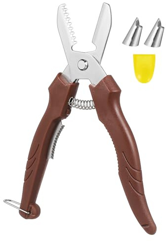 OUNONA Cortador de Castañas Acero Inoxidable con Funda Protectora y Cucharilla Herramienta Manual Multifunción para Rajar y Cortar Nueces y Castañas Segura y Portátil