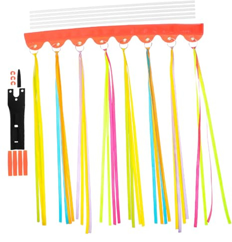 Alipis Fahrrad Sicherheitsflagge Orange Polyester mit Robustem Fiberglasstab Kinderfahrrad Sicherheitswimpel für Erhöhte Sichtbarkeit und Vielseitige Outdoor nutzung