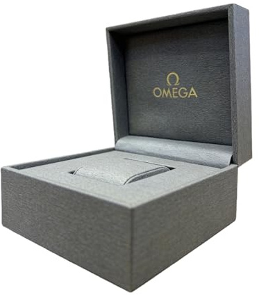 ROUREOX Compatto Scatola Orologio Singola Griglia Grigio Motivo Design Leggero Viaggio Conservazione Organizzatore Uomo Accessori Custodia per OMEGA