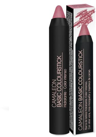 Camaleon Cosmetics - Pintalabios Nude Rosa Claro - Larga duración - Con activos naturales - Hidratante y cremoso