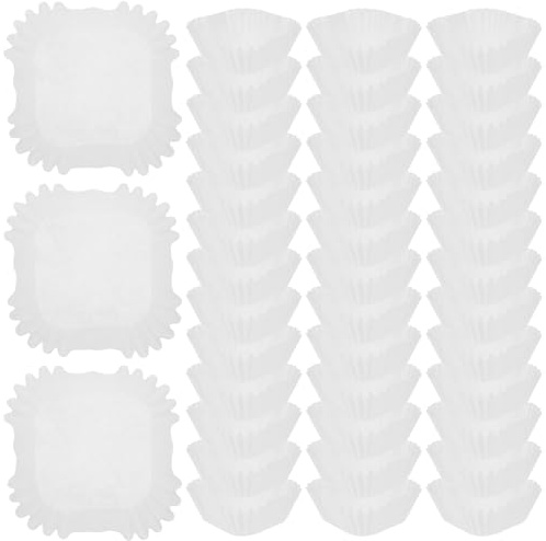 Lurrose Moldes para Cupcakes Cuadrados Resistentes a Altas Temperaturas, 1000 Unidades de Papel para Hornear Muffins en Repostería Casera y Fiestas