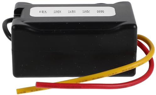 SHINEOFI 12v Auto Audio Filter Geräuschunterdrücker für Autoradio und Subwoofer Abs Kunststoff mit Kupferkern Verzerrungen Beim Fahren im Auto