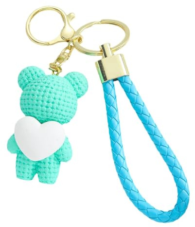 Bag Keychain Bear, Bear Nyckelringar 3D Mini Ornaments Hänge Nyckelringar | -tema Tillbehör Party Favors för handväska Bag Charm hänge