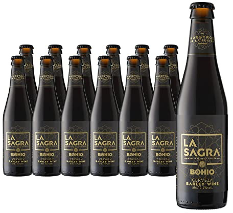 La Sagra Bohío - Cerveza estilo Barley Wine - Alc. 10,4% Vol. - Caja de 12 botellas de 330 ml - Total: 3960 ml