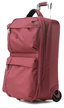 BIBA | Valise de Voyage Type Trolley, Valise Cabin Meri G MG20, Poignée Trolley, Fermeture Zippée, Polyester+ABS, Couleur Rouge