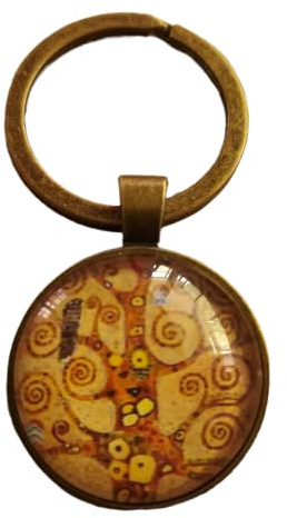 Portachiavi Albero Della Vita Cabochon realizzato a mano - idea regalo per donna e ragazza -