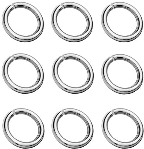 My-Bead offene Binderinge 3 mm – 925 Sterlingsilber Schmuckringe zum Basteln Verbinden & Reparieren – Rundringe Schmuckherstellung DIY Armbänder & Ketten (10 Stück)