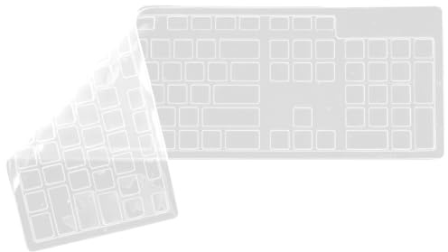 Hemobllo Keyboard Cover Compatible with Dell KB21 Wired Keyboard, Silicone Skin Protector, Cover, Protector, Skin, Computer PC