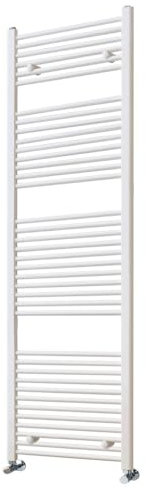 Kibath Toallero Radiador Secatoallas 180 cm x 50 cm Circuito calefacción Acabado Blanco Fabricado en Acero - No eléctrico