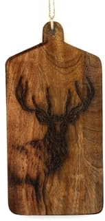 SiL Interiors Stag 30cm Wooden Cheese Board/Chopping Cutting Board