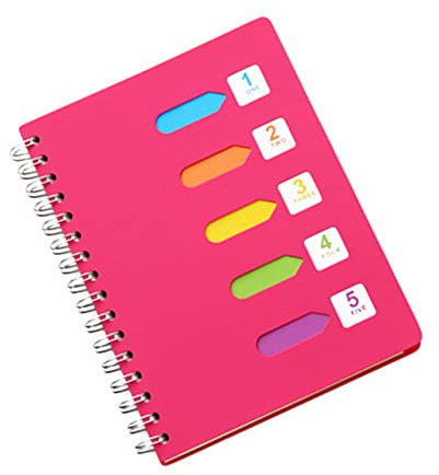 HAPINARY Notizbücher Mit Seitenspirale B5 Dicker Notizblock Mit Flachem Papier Rosé Schreibblock Für Tagebuch Schule Und Reisen