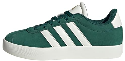 adidas Unisex Kinder VL COURT 3.0 SHOES, Green / Off White / Gold Metallic, 39 1/3 EU