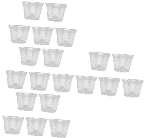 20 pcs Phalaenopsis pépinière tasse pots de plantes intérieur clair pot de plante pots de plantes d'intérieur pots en terre cuite pots de fleurs d'intérieur terreau d'orchidée vase d'orchidée pot for