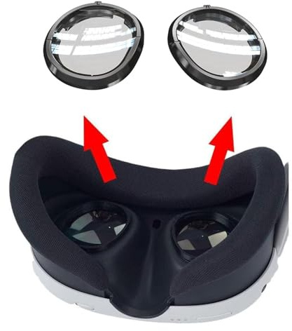 Growalleter VR-Hülle für MetaQuest 3S, weiche Silikon Frontabdeckung für das Headset, Linsenschutzabdeckung für MetaQuest 3S-Zubehör