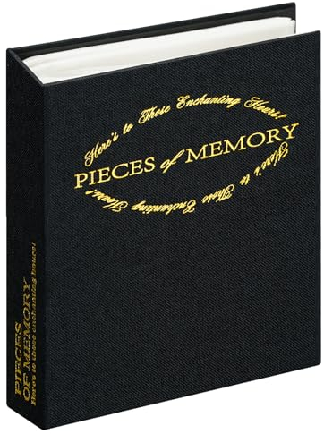Vienrose Fotoalbum 10x15 Einsteckalbum 100 Fotos, Klein Mini Leinen Fotoalbum zum Einstecken, Traditionell Fotoalben für Familie Hochzeit Baby, Schwarz