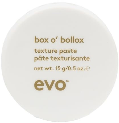 Evo Box O' Bollox Texture Paste - Travel Size Extra Strong Hold Texture Paste For Definition, Texture, Style Control & Super Matte Finish - 15g