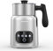 AMZCHEF 4-in-1 Milk Frother Electric, 400ML Stainless Steel Hot Chocolate Machine with LED Touch Screen, Automatic Milk Steamer and Frother for Latte, Cappuccino, Nut Milk Maker, Induction Heating