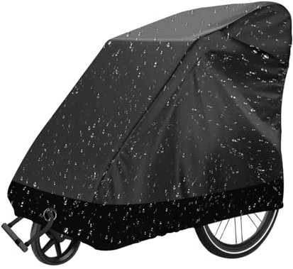CAIJ 200*90*100CM Faltgarage für Fahrradanhänger, Regenschutz Fahrradanhänger 190T Polyester Faltgarage Fahrradanhänger Universell Fahrradanhänger Abdeckung