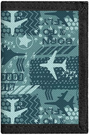 Leyeve Kids Wallets for Boys Girls Teen,Cheap RFID Trifold wallet for 4-18 Ages,Toddler/Youth Wallet for kids with Zipper Coin Pocket,Novelty Wallet for kids Birthday/Christmas Gifts-Airplane