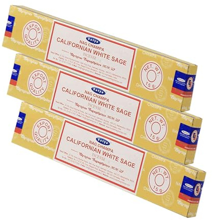 NKlaus Räucherstäbchen nag Champa räucherstäbchen, zum Räuchern, 3 Stück | für Räuchern; für Meditation; 45g; 15g; satya räucherstäbchen