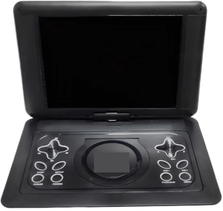 KONGMM DVD Player, 18.8 inch DVD Player 270° Rotatable Widescreen LCD Screen Home Car TV DVD Player Portable