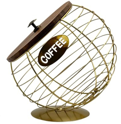 Dioeazh Contenitore Per Cialde Di Caffè - Grande Capacità Con Coperchio Organizzatore - Stazione Per La Conservazione Del Caffè | Per Decorazione Da Scrivania, Casa, Soggiorno, Banana, Pera, Spuntino