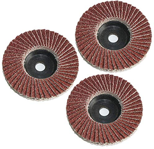 VAYEODEYU Disque à tronçonner, 3 disques à lamelles de 75 mm (3 pouces) en corindon de zirconium rouge for meuleuse d'angle