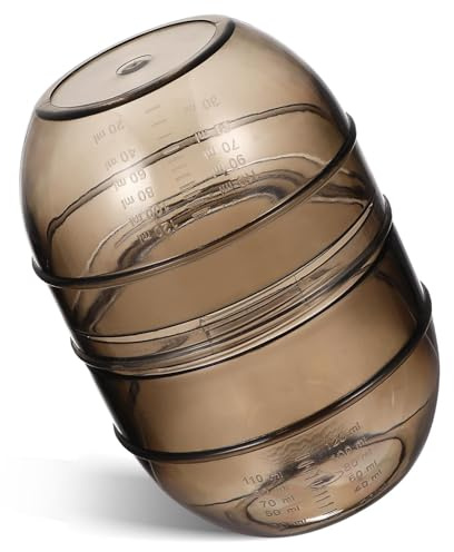 COHEALI Bol à Teinture Capillaire Double Doseur pour Mélange Précis des Couleurs, Shaker de Coiffure pour Usage en Salon Professionnel