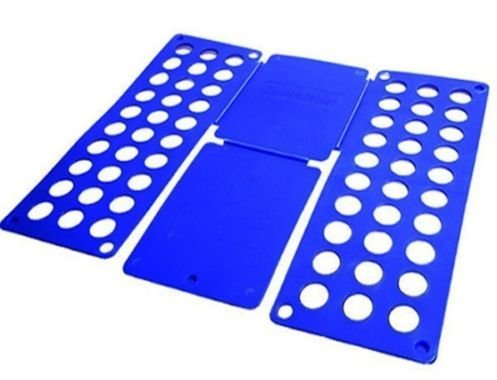 Kid Clothes Tshirts Folder, Professional Super Fast Organiser Laundry Folding Board, Flip Fold Rack for Child, Ideal for Home and Travel, Colour Blue (Kid)