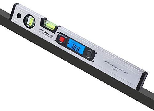 RISEPRO 42cm Digital Torpedo Level Inclinometer Angle Finder Gauge Spirit Level Magnetic Base Backlight