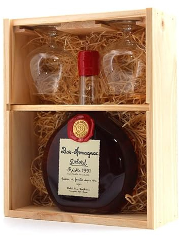 Coffret 2 Verres Armagnac Delord 1991 70cl