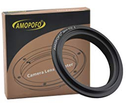 58mm-EOS R Filter Thread Macro Reverse Mount Adapter Ring,For Canon EOS R Full Famer Camera
