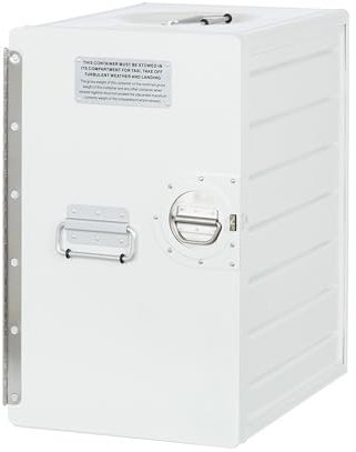 VanDeBord Büroschrank abschliessbar, Aktenschrank klein, Schubladenschrank, Lagerschrank, Druckertisch, Büro & Homeoffice, vormontiert, 47,4 x 29,5 x 40,7, Bord Box XL, Weiss