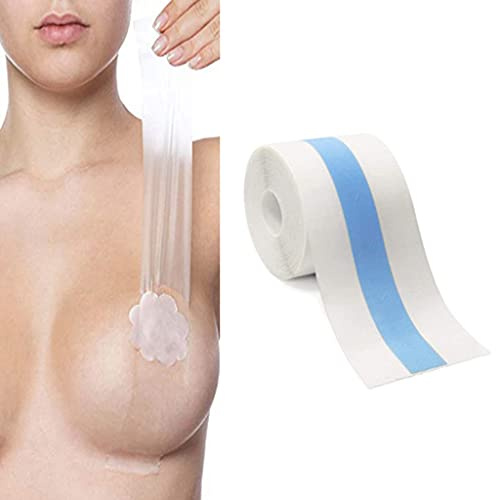 Nastro Adesivo per Sollevare Il Seno, da Donna, per Reggiseno e Reggiseno, Invisibile, Adesivi per Il Seno, Lingerie, Petali, per Il Corpo, Adesivo, Push up, Unisex (5 m x 5 cm)