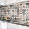 Mosaik Folie Fliesenfolie Küchenrückwand Fliesenaufkleber 60 x 500cm Mosaikfliese Klebefolie Fliesen für Küche PVC Deko Fliesenfolie Kacheldekor Type A